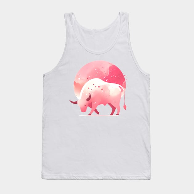 Pink Taurus Tank Top by Batshirt